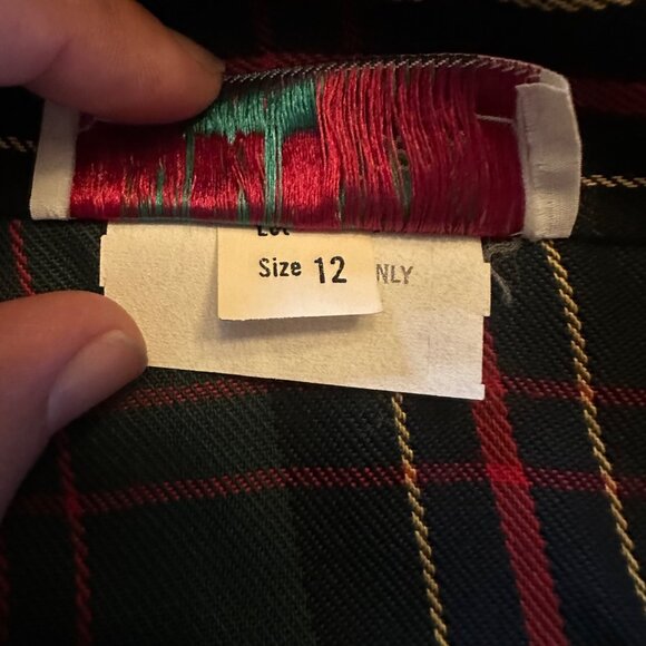 Vintage Jane Street New York Green Plaid Button-Down Midi Dress With Pockets Siz - Picture 6 of 10